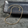 Twisted Rope 18k gold plated 925 Sterling Silver Chain Necklace