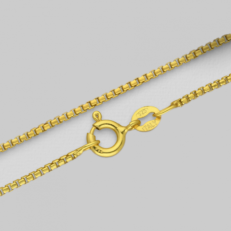 "Venetian Box" gold plated Chain