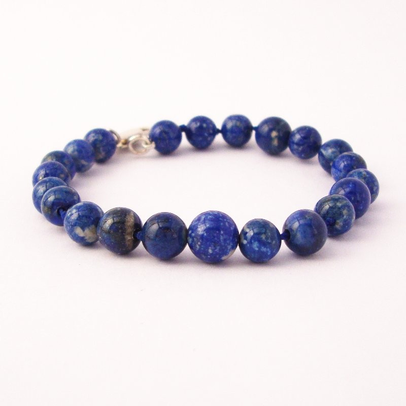 "Lapis lazuli Beaded" Bracelet, Medium